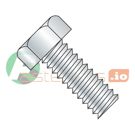 Newport Fasteners #10-32 x 2-1/4 in Slotted Hex Machine Screw, Zinc Plated Steel, 1500 PK 820470